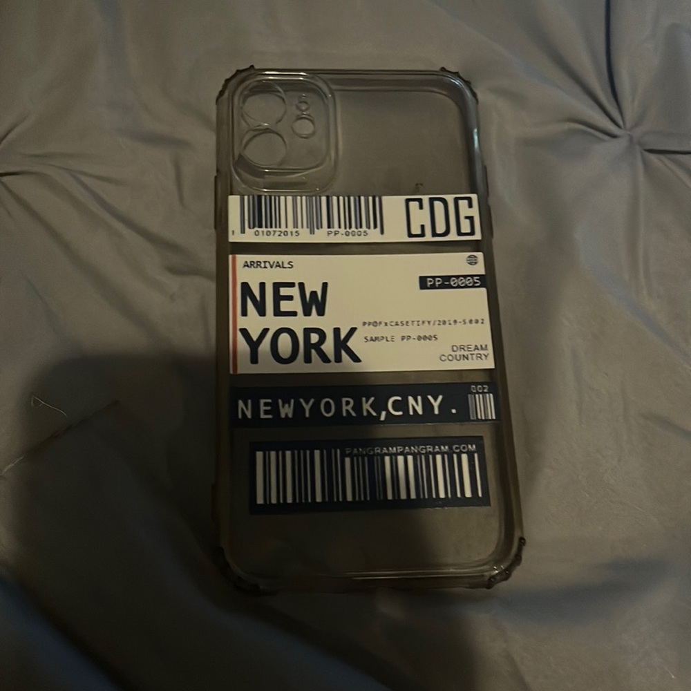 iphone 11 new york/clear case